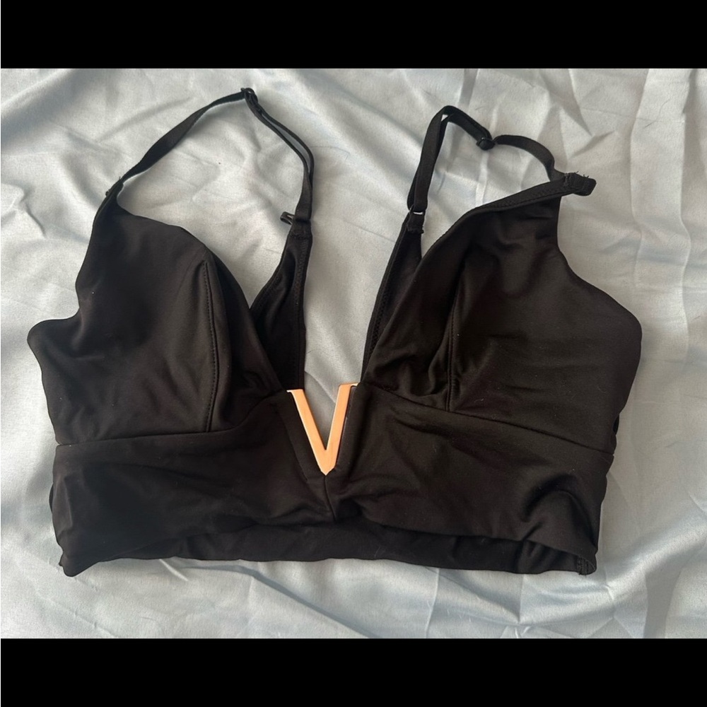 Victoria's Secret Black Bra with Gold Accent